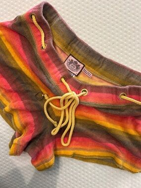Juicy Couture Multicolor Striped Terry Shorts — M
